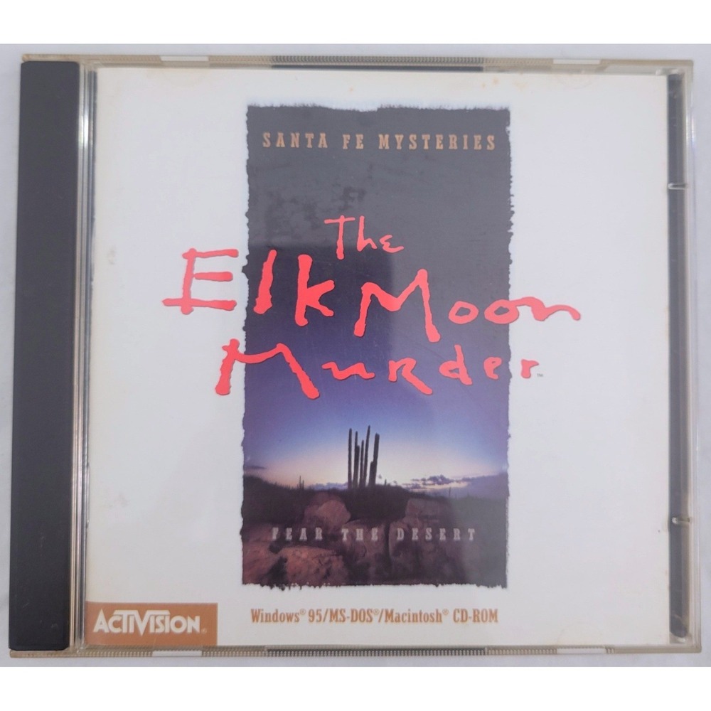 Santa Fe Mysteries The Elk Moon Murder PC Mac 1996 Retro Vintage Game 2 Discs
